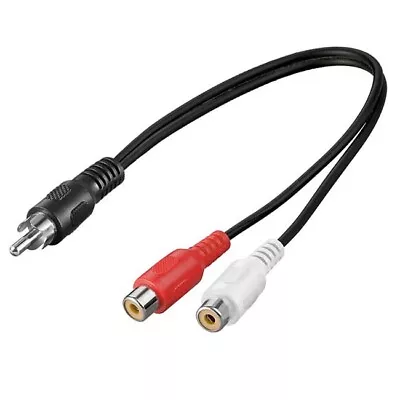 Kaufen CINCH Y ADAPTER - 1 X Cinchstecker Auf 2 X Cinchbuchse - Adapterkabel - 0.2 M • 1€