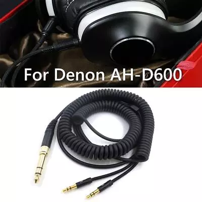 Kaufen # Wired Headset Spring Audio Cable For Denon AH-D7100/D9200 HiFi Cord Accessorie • 18.79€