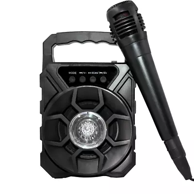 Kaufen Tragbarer Mini Party Speaker Schwarz Bluetooth Lautsprecher HIFI Partylichter DE • 13.99€