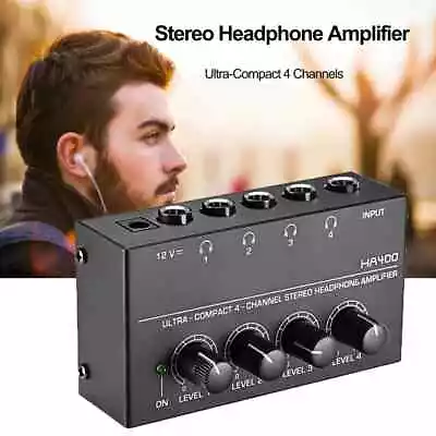 Kaufen 4 Kanäle Mini O Stereo Kopfhörer HA400 Ultrakompakt Audio Verstärker T • 22.57€