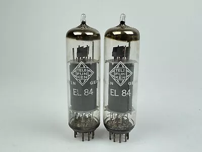 Kaufen 2x Telefunken EL84 Röhre Rarität Diamond Bottom Same Code Röhrenverstärker • 40.50€