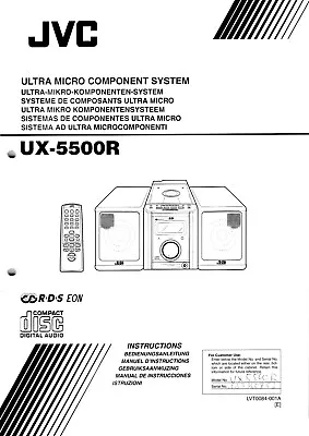 Kaufen Bedienungsanleitung JVC UX-5500R Ultra Micro Component System • 5€