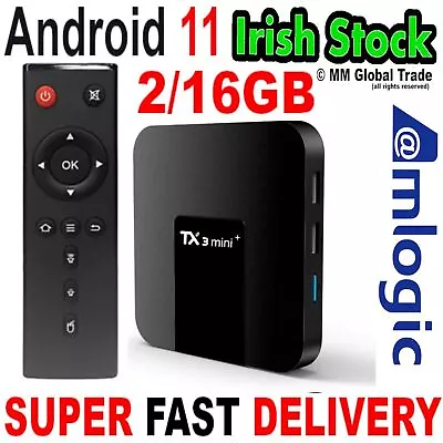 Kaufen TX3 Mini ANDROID 11 TV BOX Stream Smart TV Mit AMLOGIC 2/16GB BESTE QUALITÄT • 43.45€