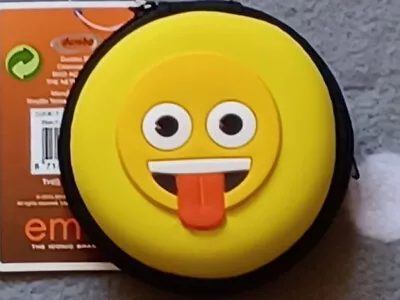 Kaufen Emoji Kopfhörerbox Ohrhörerbox Rund Ø8cm #16815 • 5.50€