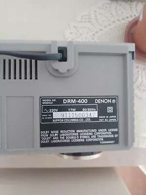 Kaufen Denon  Stereo Cassette Tape Deck DRM 400 , Sehr Guter Zustand, Farbe Siehe Bild • 50€