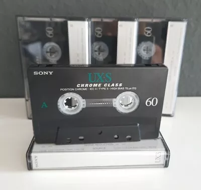 Kaufen ⭐️4x SONY UX-S 60 Kassetten MC Audiokassetten Tape Typ 2 Geprüft • 9.90€