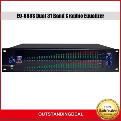 Kaufen EQ-888S Dual 31 Band Graphic Equalizer Professional For KTV Stage Ot34 • 185€