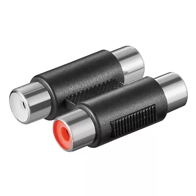 Kaufen Goobay Audio Adapter 2x RCA-Buchse Verlängerung Kupplung Verbinder Chinch Kabel • 1.29€