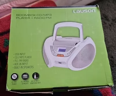 Kaufen Lauson Boombox Tragbar Stereo Radio USB Musik Anlage CD MP3 Player  • 31€