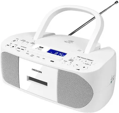 Kaufen MEDION Cd-/MP-3-/KASSETTEN-/RADIO Player In Weiß • 27€