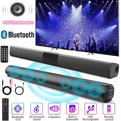 Kaufen Bluetooth Soundbar Subwoofer System TV Heimkino Lautsprecher Mit Fernbedienung • 32.98€