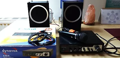 Kaufen Karaoke Anlage - Verstärker, 2 Boxen, Sony - Mikro, 2 Anschlusskabel • 55€