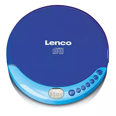 Kaufen Lenco CD-011 - Tragbarer CD-Player Mit Akku-Aufladefunktion - Blau • 34.99€