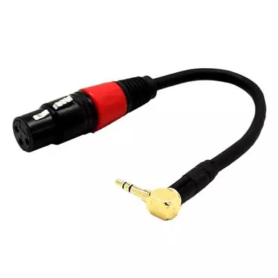 Kaufen 3-polige XLR-Buchse Auf Rechtwinkligen 3,5-mm-Stereo-Klinkenstecker Für • 9.19€