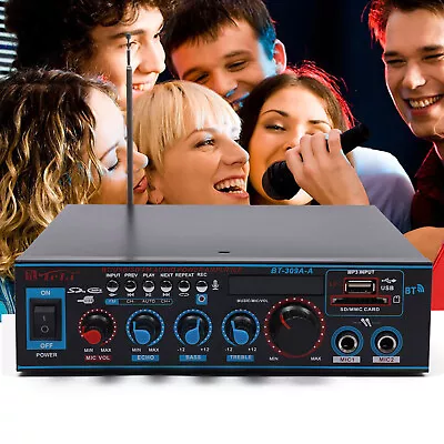 Kaufen Mini Audio Leistungsverstärker Audio-receiver Stereo AMP Mit USB SD Steckplatz • 26.77€