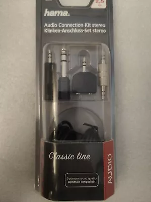 Kaufen Hama  Audio Anschluss Set Inkl. 2.5m Kabel Und 4 Kompaktadapter Schwarz  • 5€