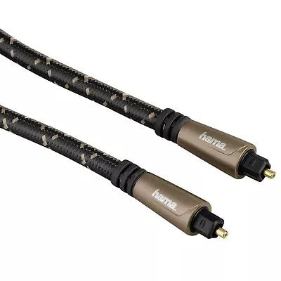 Kaufen Hama Toslink-Kabel 0,7m LWL Lichtleiter-Kabel ODT-Stecker Optisch Digital Audio • 8.49€