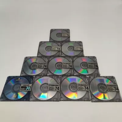 Kaufen 10x MDs Mix Minidisc MD 74 Minidisk BLANKDISC Leer  74 Min. Bespielt Händler • 41.99€