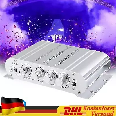 Kaufen 2.1 Channels 400W Hi-Fi Auto Stereo 12V Audio Amplifier MP3 Radio Verstärker • 20.39€