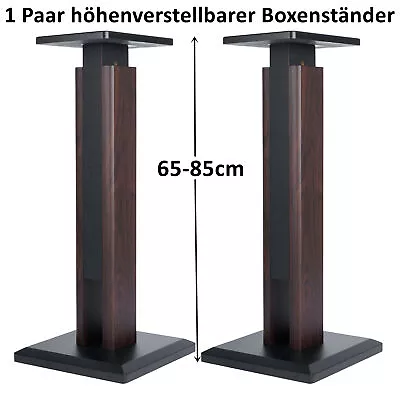 Kaufen Paar MDF Boxenständer Lautsprecherständer Höhenverstellbar Standfuß Boxen Säule • 107.49€