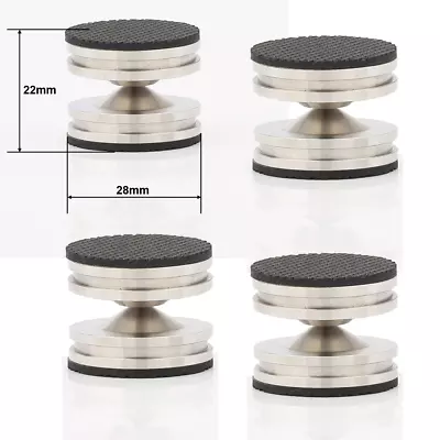 Kaufen 28 Mm Edelstahl HiFi Audio Lautsprecher Isolierung Spike Stander Fube Pad Basis • 16.36€