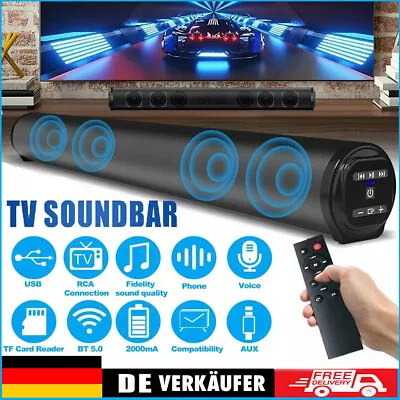 Kaufen Bluetooth Soundbar Mit Fernbedienung Subwoofer TV Heimkino System Lautsprecher • 34.98€
