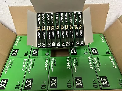 Kaufen MC Leeren Kassetten Sony ZX 90 Tape Audio Cassettes 100 Pieces NEW/NEU!! • 250€