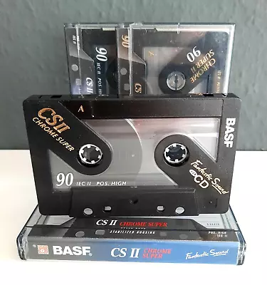 Kaufen ⭐️3x BASF CRII ChromeSuper 90 Kassetten MC Audiokassetten Tape Typ 2 / Geprüft • 8€