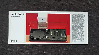Kaufen Braun Audio 308 S Kompaktanlage Gerätekärtchen Technische Daten Werbeprospekt • 12€