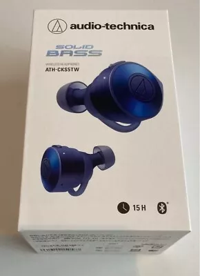 Kaufen Audio-Technica - ATH-CKS5TW Blau True Kabellos Ohrhörer - Mit 2 Jahr Garantie • 155.64€