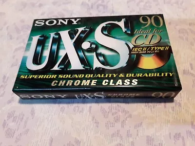 Kaufen 1x SONY UX-S 90 Min MC Audiokassette Chrome Class NEU  OVP  • 9€