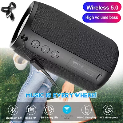 Kaufen Tragbarer Wireless Bluetooth 5W Lautsprecher Subwoofer SD USB Musicbox Stereo • 18.92€