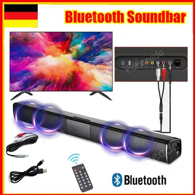 Kaufen Bluetooth5.0 Soundbar Für TV Heimkino 3D Surround Subwoofer Lautsprecher 20W • 33.45€