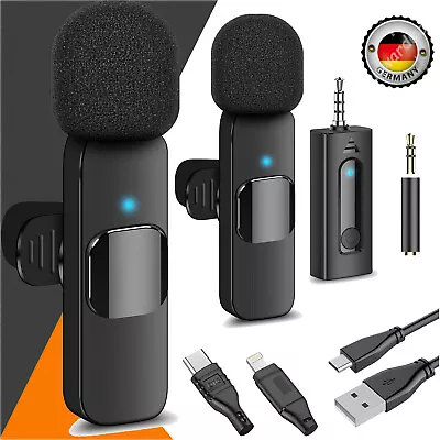 Kaufen Universal Wireless Lavalier Mikrofon Mini Ansteckmikrofon Handy-Live-Stream NEU • 21.99€