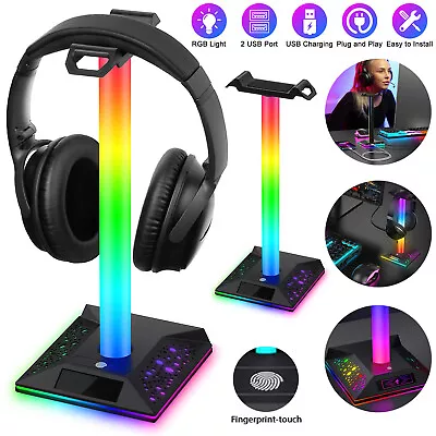 Kaufen Headset Halterung Gaming Kopfhörer Ständer RGB Kopfhörer Halter Kopfhörerständer • 16.90€