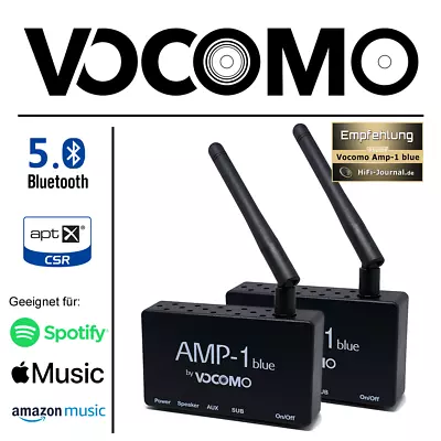 Kaufen VOCOMO AMP-1 Blue Bluetooth 5.0 True-Wireless-Stereo TWS Verstärker AptX (Paar) • 149€