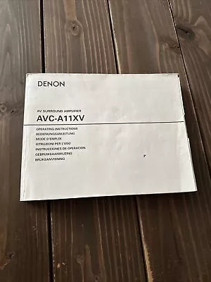 Kaufen Denon AVC-A11XV Operating Instructions Bedienungsanleitung  • 35€