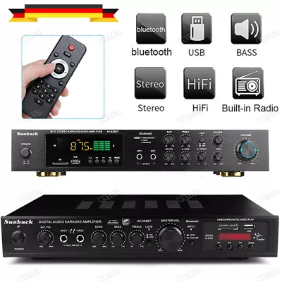 Kaufen HiFi Verstärker Stereo Amplifier 5 Kanal Digital USB FM Bluetooth Vollverstärker • 62.99€