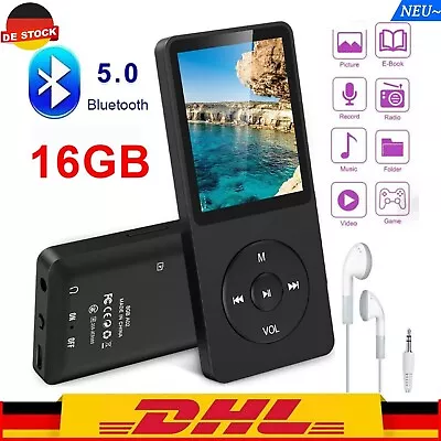 Kaufen Bluetooth Mp3 Mp4 Player Lcd Display Hifi Bass Musik-spieler Fm Radio Audio De • 19.99€