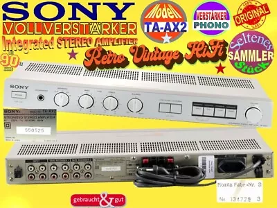 Kaufen SONY Verstärker/Phono Vollverstärker Modell: TA-AX2 INTEGRATED STEREO AMPLIFIER • 103.50€