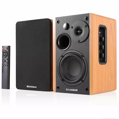 Kaufen 80W Lautsprecher Stereo Bass Speaker Musik Kino Für Computer Regallautsprecher • 130.89€