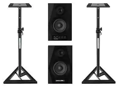Kaufen Reloop DSM-3 BT Paar Schwarzes Set Desktop-Monitor-System DJ Producer Stative • 233€