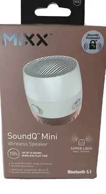 Kaufen Mixx SoundQ Mini Wireless Lautsprecher-Bluetooth 5.1 Super Laut 10 Stunden Spielzeit Neu! • 29.34€