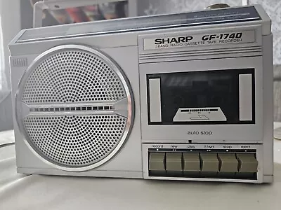Kaufen SHARP GF-1740 RADIO-KASSETTEN RECORDER TAPE Vintage  • 39€