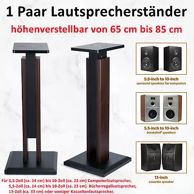 Kaufen Paar Lautsprecherständer Boxenständer Stabil Standfuß Höhenverstellbar 65-85 Cm • 97.98€
