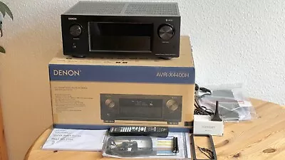 Kaufen DENON AV Receiver AVR-X4400H Schwarz Mit Komplettem Zubehör In OVP - Wie Neu  • 256€