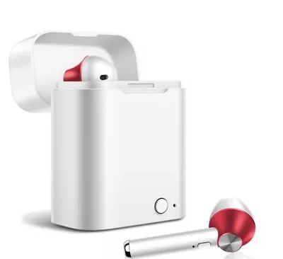 Kaufen In-Ear Kopfhörer  ! Farbe Rot !  Bluetooth 5.0  Headset - Mit Ladebox - D012a • 5.99€