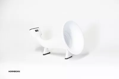 Kaufen HORNBOX • Handgemachtes Keramik Grammofon Für Smartphone • WHITE Smooth • 89€
