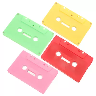 Kaufen 4 Stück Leere Audiobänder, Transparente Audiokassetten, Farbige Kassetten • 12.44€