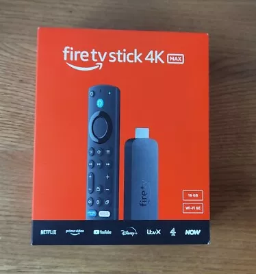 Kaufen Amazon Fire TV Stick 4K Max - Streaming-Gerät - Unterstützt Wi-Fi 6E - Brandneu In Originalverpackung • 71.11€